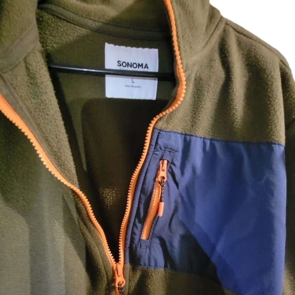 Super Soft Men's Zip Up  Sonoma Fleece .Excellent Condition🎄